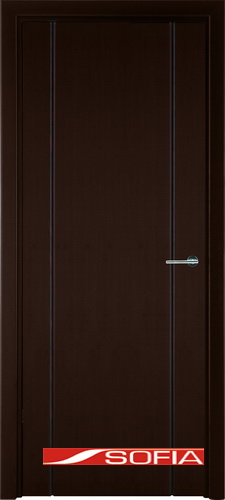 Межкомнатная шпонированная дверь SOFIA Венге шпон (06) 06.03 600 глухая