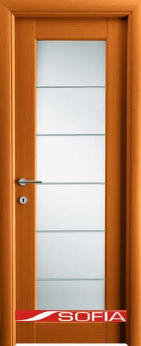 Межкомнатная шпонированная дверь SOFIA Золотистый дуб (10) 10.05 600 глухая