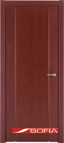 Межкомнатная шпонированная дверь SOFIA Махагон (25) 25.03 600 глухая