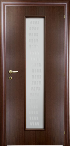 Межкомнатная шпонированная дверь Mario Rioli Mare Махагон орех 401 636 мм со стеклом